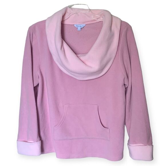 SALE!  Super Soft Cowl-Neck Pajamas in Pink - 2 Piece Set - Size Large - Picture 4 of 16